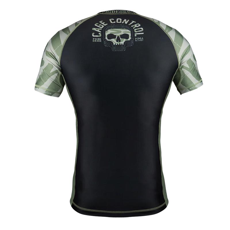 PRIDE OR DIE cage control RASHGUARD - BLACK